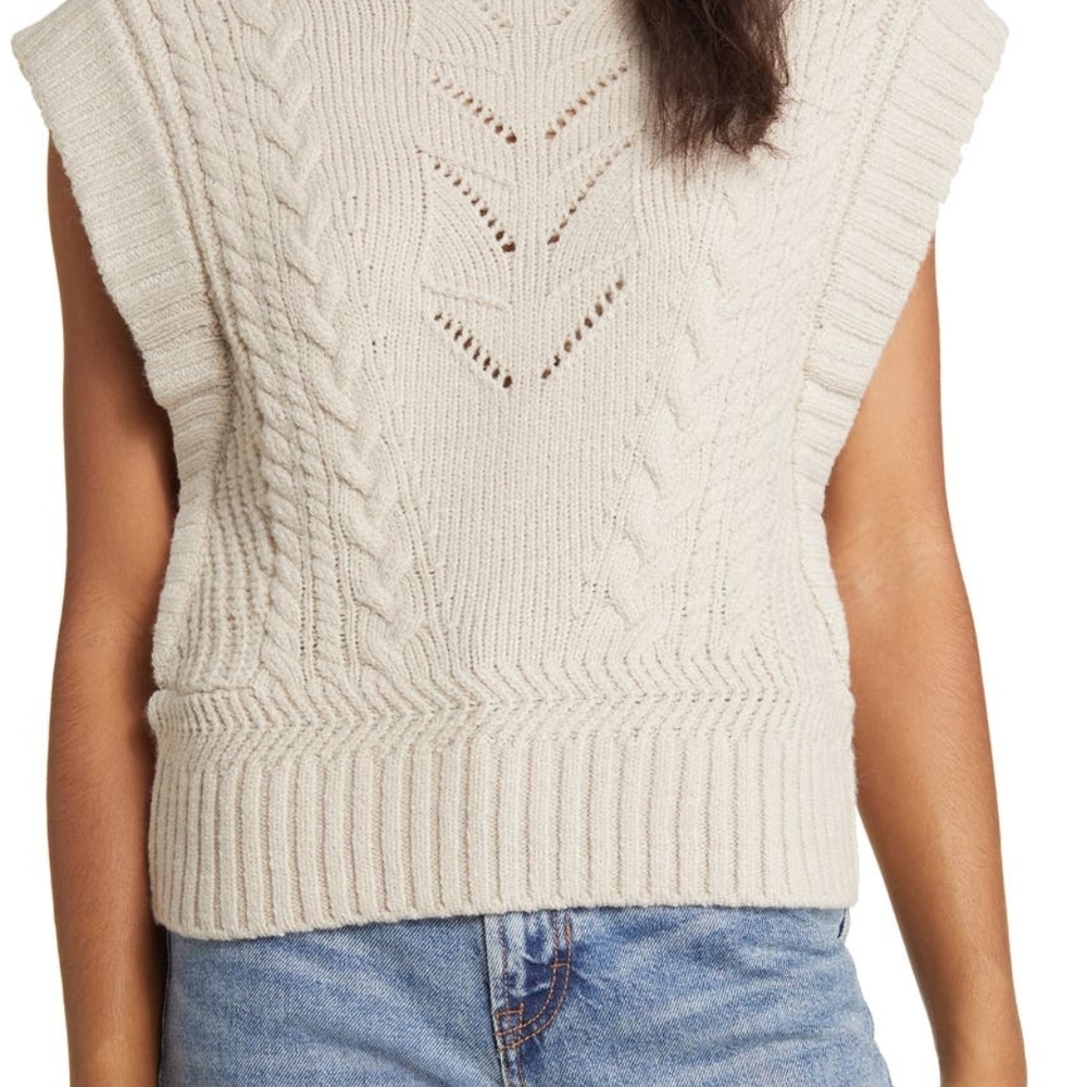 Wit & Wisdom Cream Crew Neck Sweater